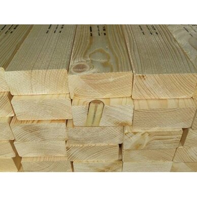 Konstruktyvinė graduota eglės mediena 45x145x6000, C24 4