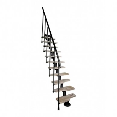 Moduliniai laiptai ATRIUM Mini (alksnis; H-300cm)