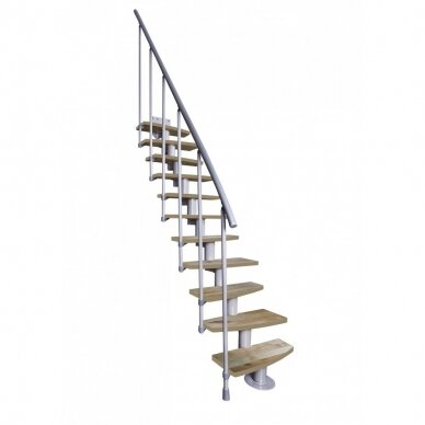 Moduliniai laiptai ATRIUM Mini Plus (alksnis; H-300cm) 5